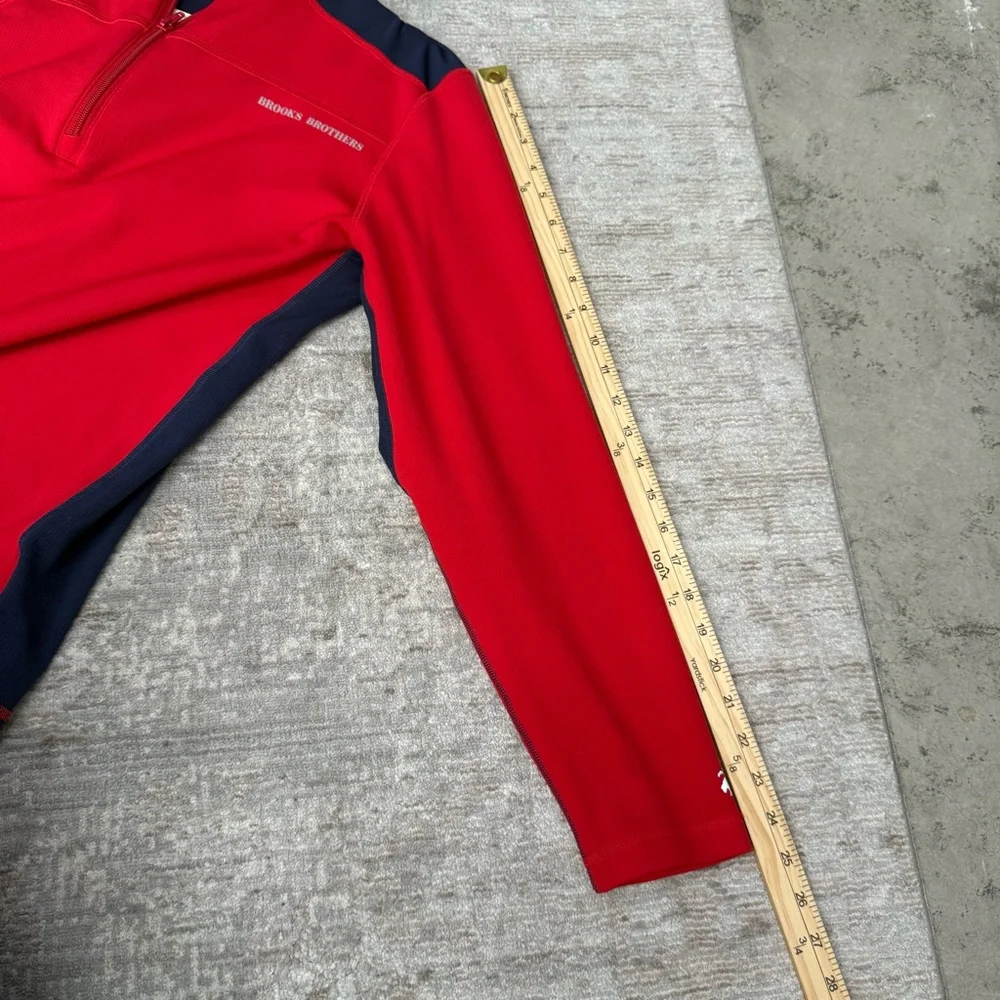 Brooks Brothers Men's Quarter Half Zip-Up Athletic Shirt Base Layer - Picture 10 of 10